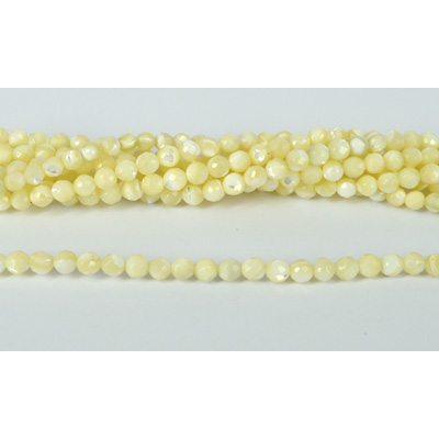 Mother of Pearl Fac.Round 5-6mm str 72 beads