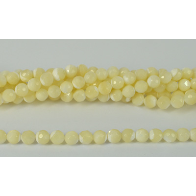 Mother of Pearl Fac.Round 6-7mm str 53 beads