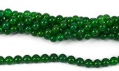 Agate dyed Green Pol.Round 10mm str 38 beads-beads incl pearls-Beadthemup