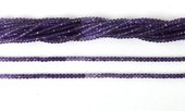 Amethyst Shaded Fac.Rondel 3x2mm Strand-beads incl pearls-Beadthemup