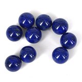 Lapis Pol.Round 18mm EACH BEAD-beads incl pearls-Beadthemup
