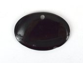 Black Agate Pendant 70 x 50mm-beads incl pearls-Beadthemup