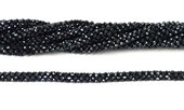 Black spinel woven strand 66cm-beads incl pearls-Beadthemup