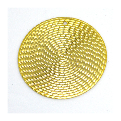 Gold plate Steel Pendant 30mm 2 pack