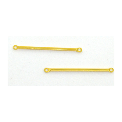 Gold plate brass Connector Bar 32mm 4 pack