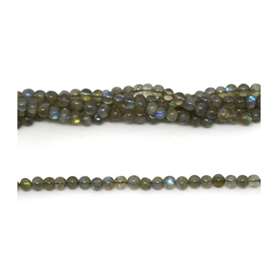 Labradorite Polished Round 4mm Strand 96 beads