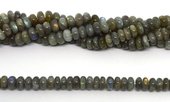 Labradorite Polished Rondel 10x5mm strand 69 beads-beads incl pearls-Beadthemup