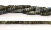 Labradorite Polished Wheel 8x4mm strand 84 beads-beads incl pearls-Beadthemup