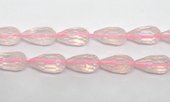 Rose Quartz Faceted Teardrop 22x12mm EACH BEAD-beads incl pearls-Beadthemup