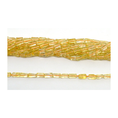 Citrine Polished Rectangle 8x3.7mm strand 50 beads