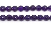 Amethyst Faceted Round 12mm strand 34 beads-beads incl pearls-Beadthemup
