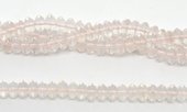 Rose Quartz Polished Rondel 10x6mm strand 66 beads-beads incl pearls-Beadthemup