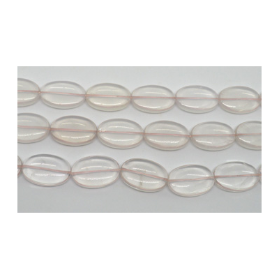 Rose Quartz Polished Oval 30x20mm strand 13 beads
