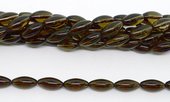 Smokey Quartz Polished olive 16x8mm strand 25 beads-beads incl pearls-Beadthemup