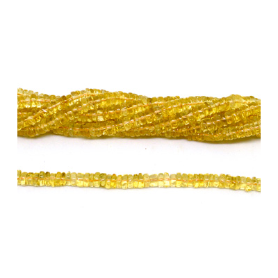 Citrine Polished Wheeel 5x2mm strand app 190 beads
