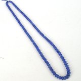Tanzanite pol rondel str 6.5-7.7mm 50cm long-beads incl pearls-Beadthemup