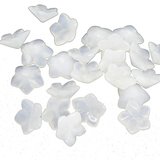 White Agate 12mm Back drill flower EACH bead-beads incl pearls-Beadthemup