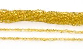Citrine Polished Round 3mm strand 146 beads-beads incl pearls-Beadthemup