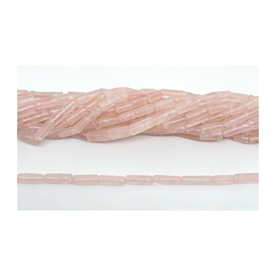 Rose Quartz Tube 5mm strand approx 26-32 beads