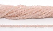 Rose Quartz Faceted Rondel 5x3mm strad 104 beads-beads incl pearls-Beadthemup