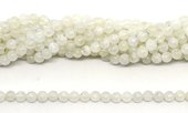 Moonstone A Polished round 6mm strand 63 beads-beads incl pearls-Beadthemup