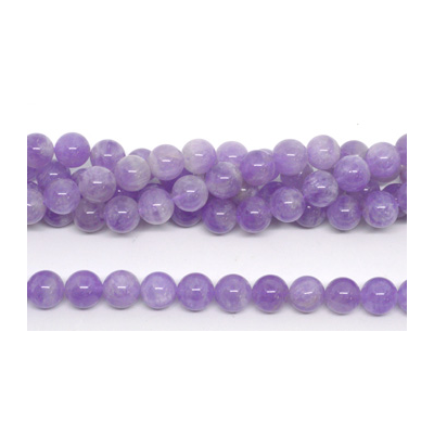 Lavender Amethyst Polished round 12mm Strand 32 beads