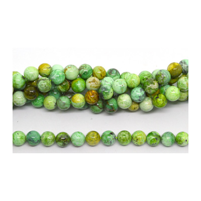 Green Variscite Polished Round 10mm strand 39 beads