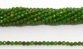 Chrome Diopside Facted round 4mm strand 100 beads-beads incl pearls-Beadthemup