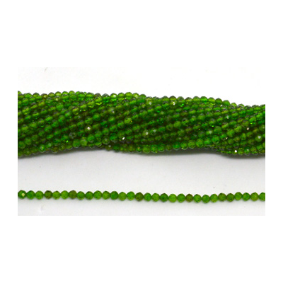 Chrome Diopside Faceted round 2.5mm strand 166 beads