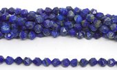 Lapis Faceted Star cut 10mm strand 40 beads-beads incl pearls-Beadthemup