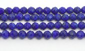Lapis Star Cut  Round 6mm EACH BEAD-beads incl pearls-Beadthemup