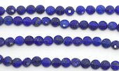 Lapis Faceted flat Round 6mm EACH BEAD-beads incl pearls-Beadthemup