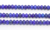 Lapis Faceted Rondel 6mm EACH BEAD-beads incl pearls-Beadthemup
