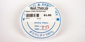 Elastic 0.7mm 8.5m roll  clear-stringing-Beadthemup