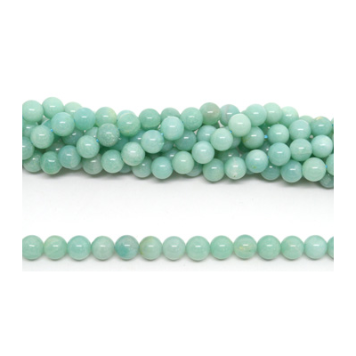 Amazonite China Polished Round 8mm strand 49 beads