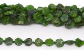 Chrome Diopside Flat Slice app 11x11mm EACH BEAD-beads incl pearls-Beadthemup