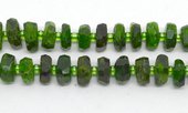 Chrome Diopside Faceted Rondel 10x4mm EACH BEAD-beads incl pearls-Beadthemup