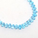 Sky Blue Topaz Faceted Onion 8x6mm EACH BEAD-beads incl pearls-Beadthemup