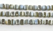 Blue Opal Faced Cube 8.5mm EACH BEAD-beads incl pearls-Beadthemup