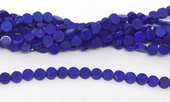 Lapis Polished flat round 6mm Strand 66 beads-beads incl pearls-Beadthemup