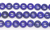 Lapis Flat round with hole 12mm 6.5mm hole EACH BEAD-beads incl pearls-Beadthemup