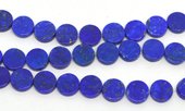 Lapis Flat round 10mm EACH BEAD-beads incl pearls-Beadthemup