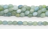 Aquamarine Polished Barrel 10x13mm strand 29 beads-beads incl pearls-Beadthemup