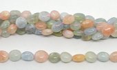 Beryl Polished Nugget 12x16mm strand 24 beads-beads incl pearls-Beadthemup