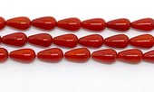 Coral Red Teardrop 6x12mm EACH BEAD-beads incl pearls-Beadthemup