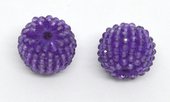Amethyst 13x15mm woven 2mm beaded bead EACH-beads incl pearls-Beadthemup