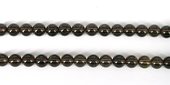 Smokey Quartz Polished Round 12mm strand 32 beads -beads incl pearls-Beadthemup