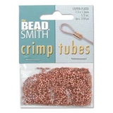 Copper plate Base Metal Crimp 1.5mm small approx 800 pieces-findings-Beadthemup