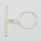 Sterling Silver Toggle 22mm ring 1 pack-findings-Beadthemup