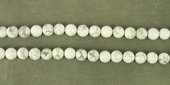 Howlite Polished Round 12mm Strand 33 beads per strand-beads incl pearls-Beadthemup